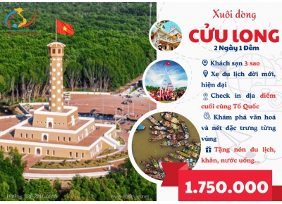 TOUR CẦN THƠ - SÓC TRĂNG - BẠC LIÊU - CÀ MAU 2 NGÀY 1 ĐÊM